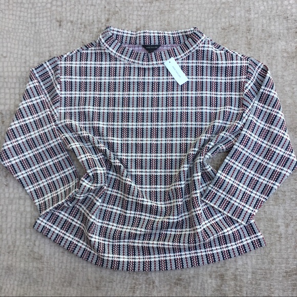 Ann Taylor Sweaters - Plaid Crewneck Pullover NWT